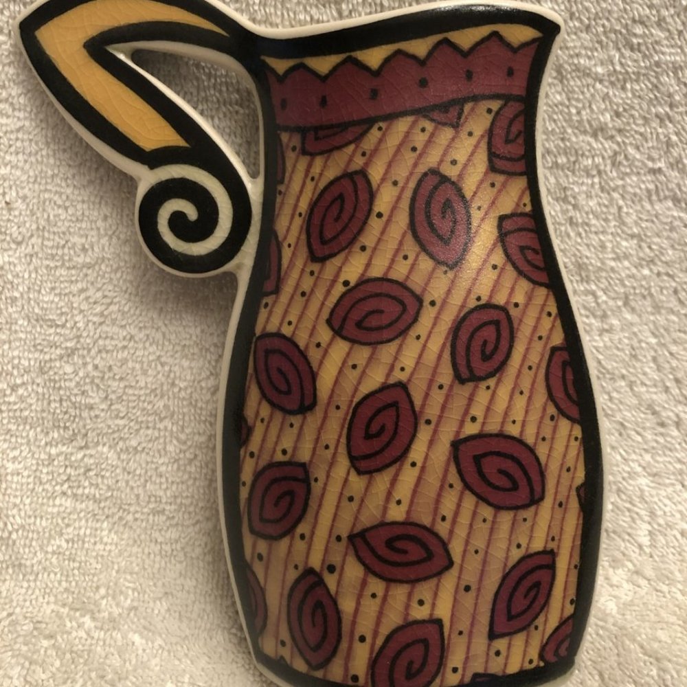 Hand Painted Vase with two different sidec